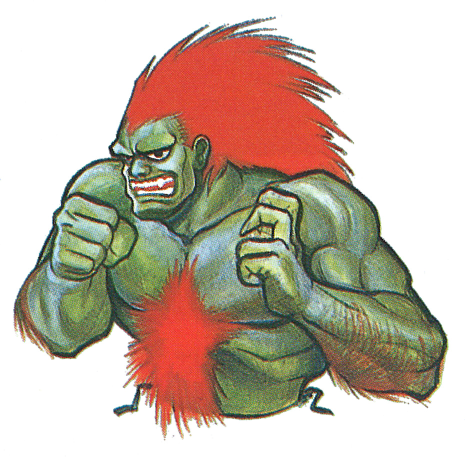 Video Game Art Archive on X: Blanka 'Street Fighter II' Super Nintendo   / X