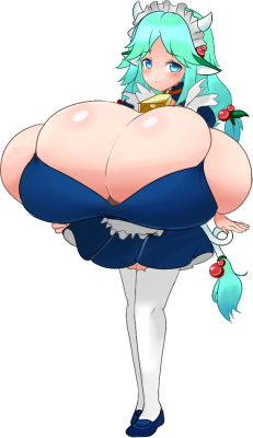 alphaerasure:  Redesign of Lucia, now a berrycow and a Healing (milk)tank class specialist. Unconfident in nearly anything she does, Lucia actually does a decent job, she often was teased out of jealousy from other cows at her village due to having the