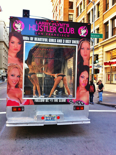jadedstripper:  rawluh:  stripper truck by SF_SCUM on Flickr.  Oh Larry Flynt…you