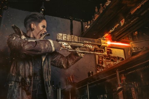  ▬▬▬▬▬ At the bar ▬▬▬▬▬ Fandom: fallout 4Characters: Elder Maxson (fem version) 