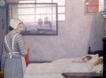 hicockalorum:I love the way Frederick Cayley Robinson loves boats.