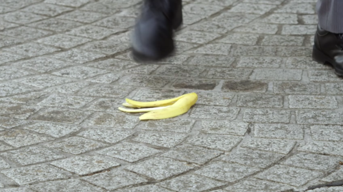 Global peace will not be achieved until mankind learns to dispose of their banana peels properly