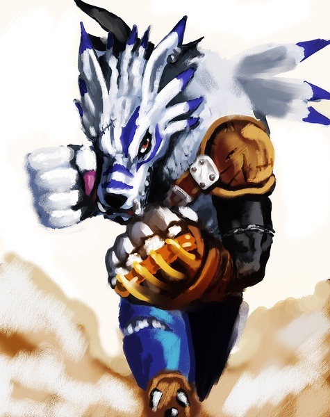 re-digitize:  ワーガルルモン(weregarurumon) by donabear
