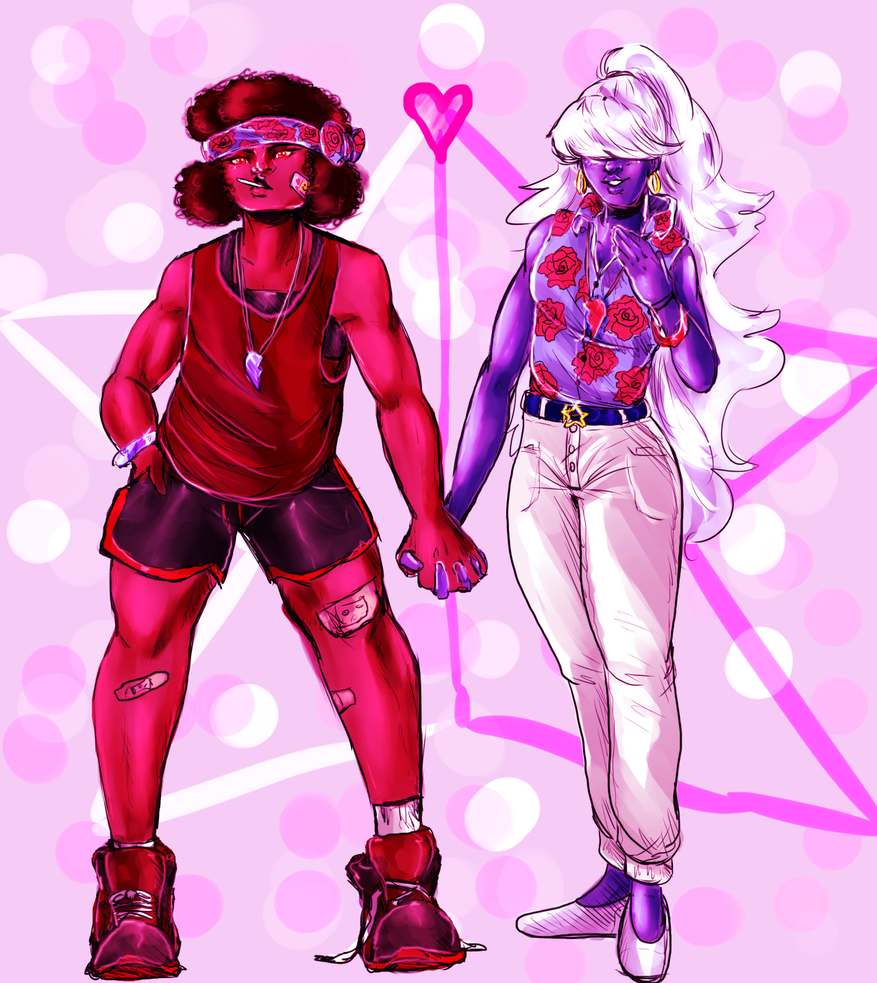 jen-iii:Fashion Crystal Gems: Now in color!(And yes, Garnet does have the completed