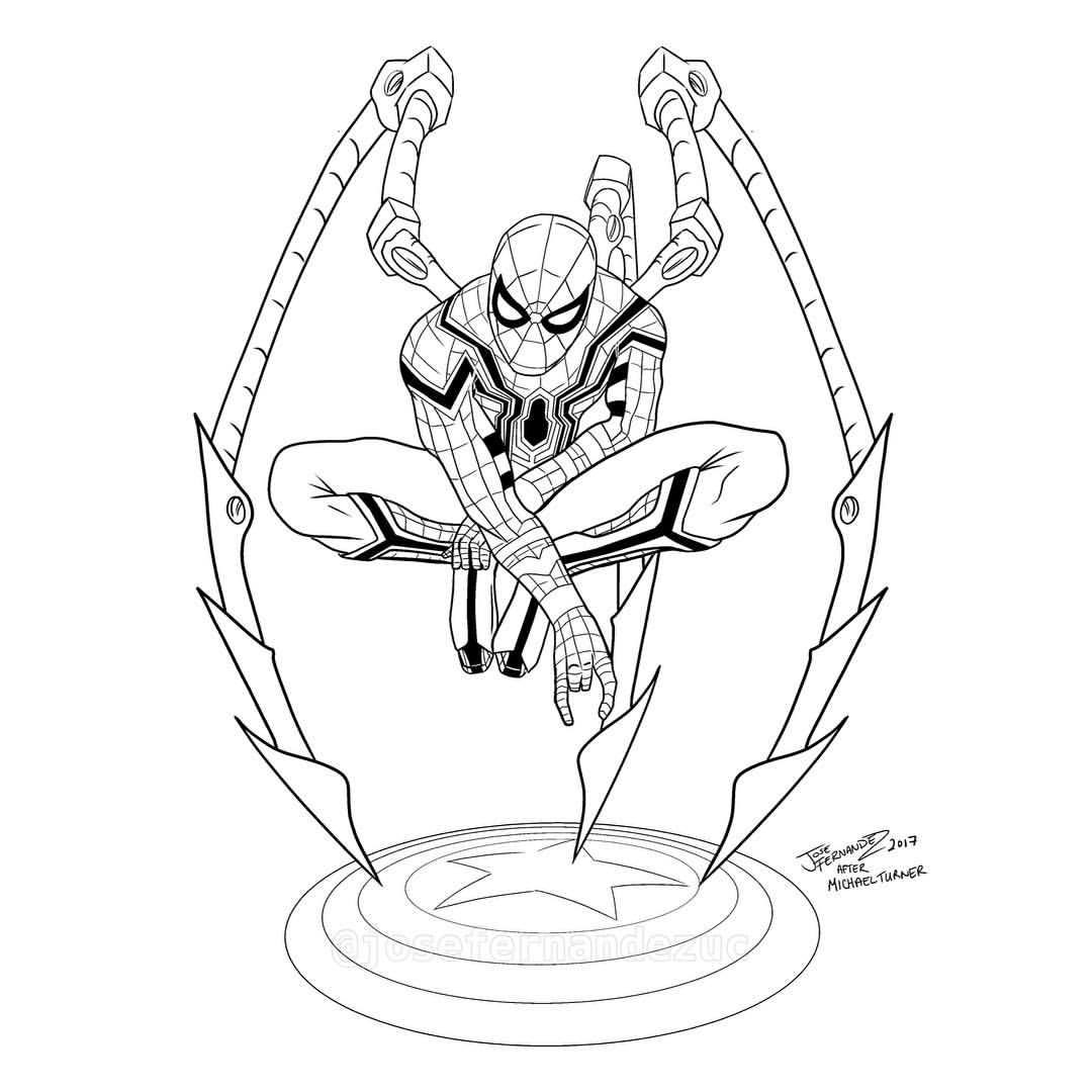 53 Coloring Pages Spiderman Tom Holland  Best HD