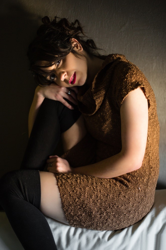 knittet sweaterdress