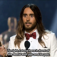 I knew he was gonna get it. jared leto is the man