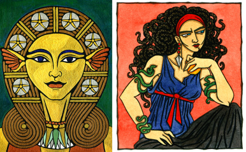 My Patreon is a year old! Look at all the Goddesses I&rsquo;ve painted in the past year. To my patro