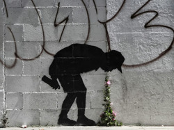swagismore:  Better Out Than In by Banksy in Los Angeles, California. 