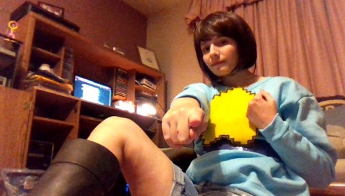 more frisk cosplay photos!! ft. my felt souls + even more band-aids