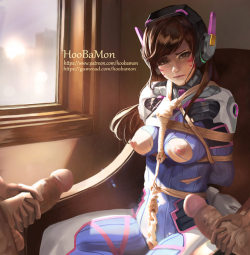 Captured D.va (hoobamon) [Overwatch]Free Video