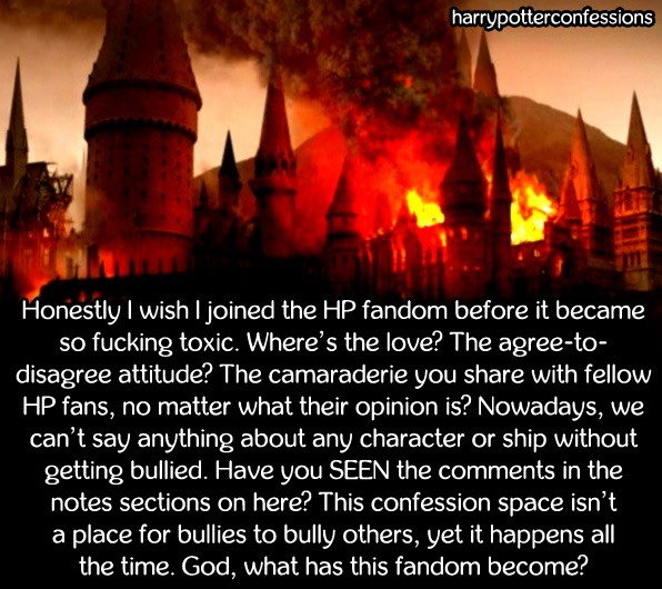 harry confessions. — Honestly wish I joined the HP fandom before it...