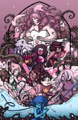 secondlina:  secondlina:    We are the Crystal Gems! Steven Universe print I completed for NYCC. You can buy a printed version here : http://www.fairyloguepress.com/products/we-are-the-crystal-gems?variant=5669359364  Evening reblog 