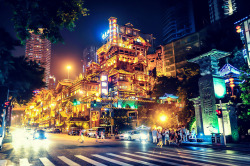 mingsonjia:  洪崖洞Hongya Dong, Chongqing by Rick’s Cafe