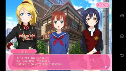  I see that you ship Honoka with Eli, and I think you should play the School Idol Festival game. Because of moments like this  * V * oh yes i actually have downloaded the game! i just haven&rsquo;t gotten around to playing it often yet 
