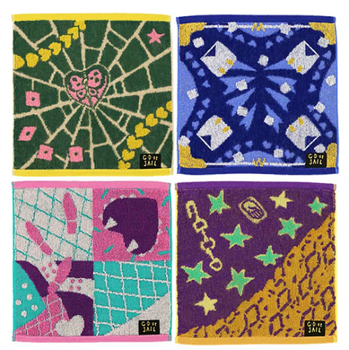 Stone Ocean “G.D. st JAIL” handkerchief towelsAvailable starting July 2022 (¥1.1000 each) via ensky 