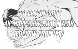 covertfujoshi:  Hello, hello! As you can see, this is actually a pretty special occasion. It’s not perfectly accurate, but today is my 20th birthday, I passed 4K followers only a few days ago, and it’s only a few more days until this blog turns one