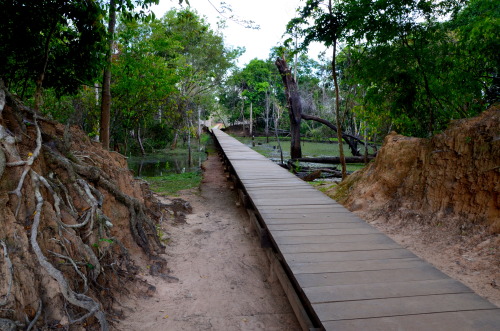 Neak Pean - The Temple of the “Entwined Serpents” - Angkor, Cambodia Set within a rectan