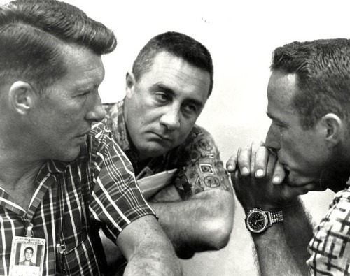 wristwatchlover: Mercury 7 astronauts Walter “Wally” Schirra, Virgil “Gus&rdq