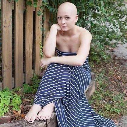 buzzitoff: love-bald-women:  Downloaded from flickr  Rocking her cool summer look…. Summer is