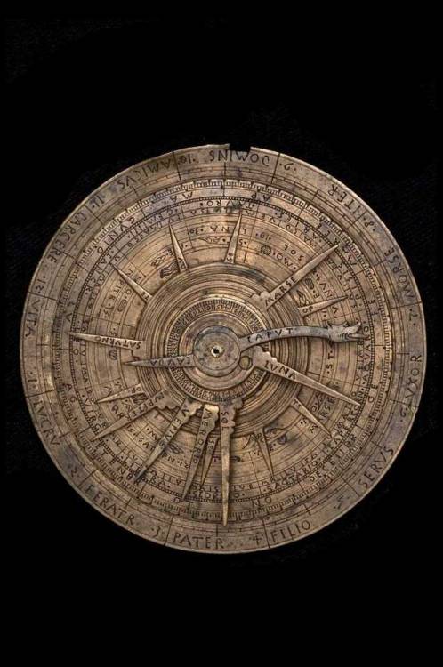 artemisdreaming:Astrolabe and Astrological Volvelle, Italian, Later 15th CenturyPlace Created:Italy 