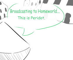 predominantlynormal:  so what about that theory that says that peridot was basically left for dead on earth after she failed her mission and that she was never supposed to make it back to homeworld.  she’s too loyal to yellow diamond to realize that