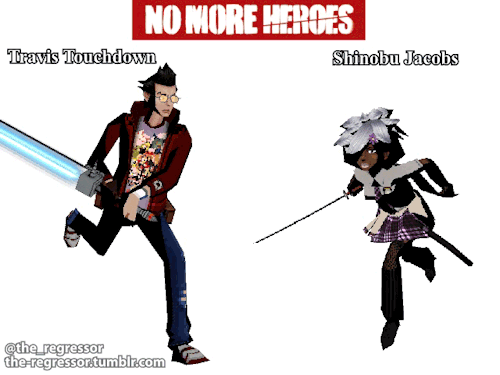 Shinobu Jacobs - No More HeroesShinobu from the original No More Heroes, plus some alternates~ -Mark