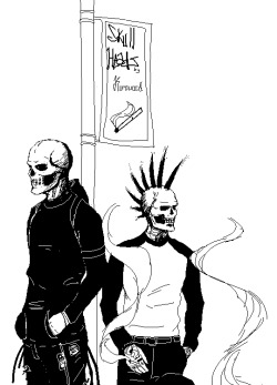 kurovoid: Skullheads Hanging out.
