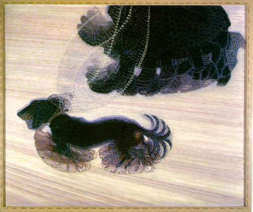 Giacomo Balla, Dynamism of a Dog on a Leash, 1912. Oil on canvasGif by yourfutureleader