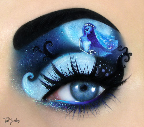 upinthenorthwest:  sixpenceee:  Tal Peleg creates eye-art, she uses her own eye