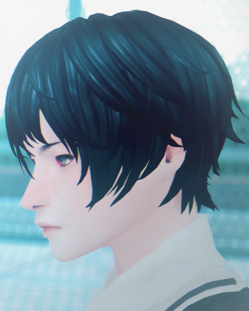 anlamveg: Yandere-kun - Short Shaggy Hair Credits: @yanderedev, @kijiko-sims The school by @imadako 