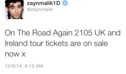 godlymalik:  selling tickets 91 years in advance…does this mean that they’ll never break up 