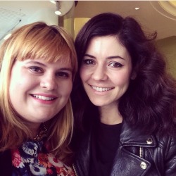 marinafans:  Marina with a fan earlier today!