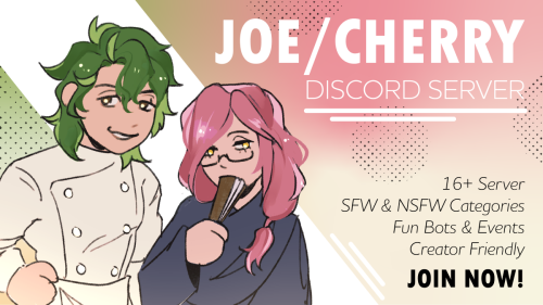 joecherry: Joe/Cherry Discord Server♡ 16+ Server with SFW & NSFW Categories♡ Fun bots and in-pro