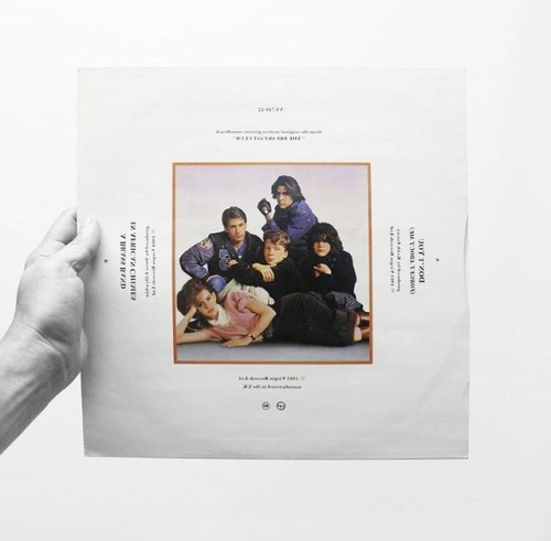 80sx90s: The original motion picture soundtrack of “The Breakfast Club” Front/Back cover