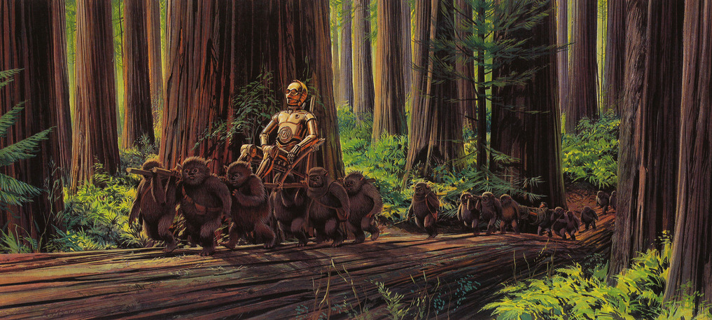 alwaysstarwars:  Ralph McQuarrie - Endor 