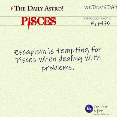 Pisces 17475: Visit The Daily Astro for more Pisces facts.
You’ve got to read all the fun astrology-related divination on iFate.com today.