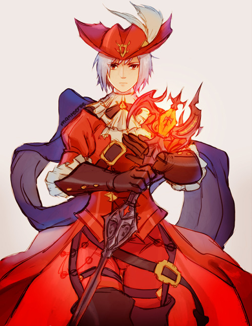 Drew my character as a red mage for Stormblood release! Hope everyone’s been enjoying the game as mu