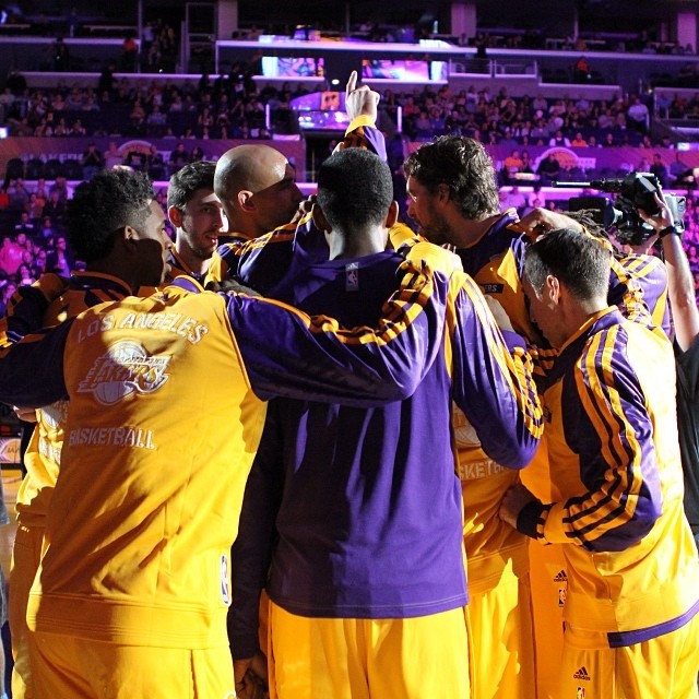lakers:  #GoLakers (at STAPLES Center)