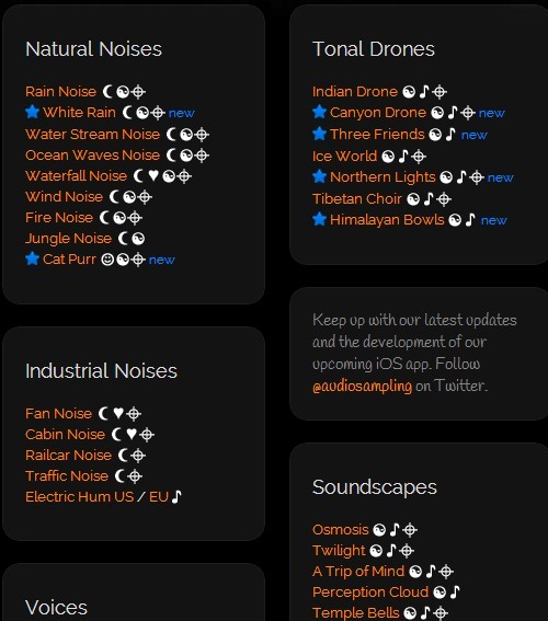 soulanome:  rootehful:  I’ve seen some background noise pages around tumblr like rainymood, but I don’t think I’ve really seen this page recommended on tumblr. myNoise.net The plus of this page is without a doubt the huge list of sound machines