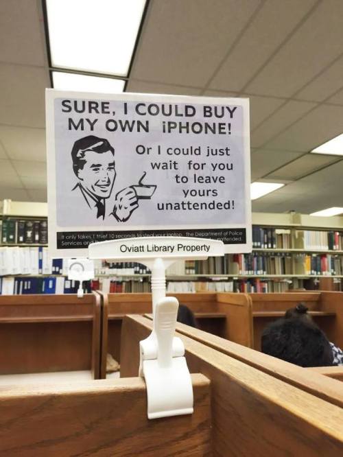 thedobermutt: the-honey-dukes: These librarians sure as hell do have some sense of humour … @