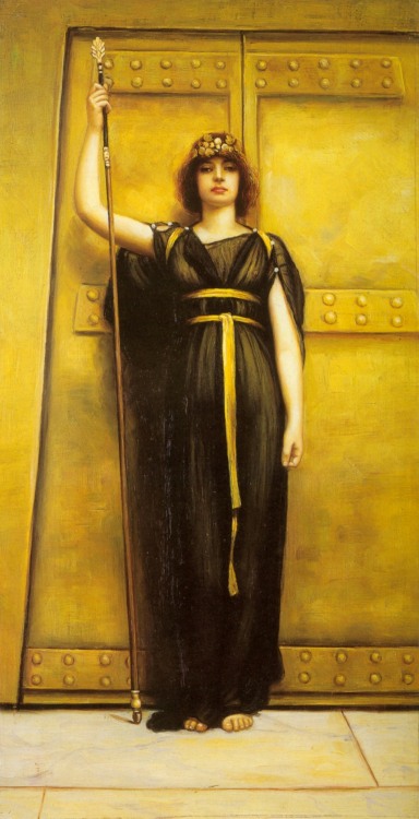 classic-art:The Priestess, StudyJohn William Godward, 1895