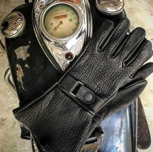 All Black Bison Gauntlets made to order in the USA…order yours today @mikewolfeamericanpicker