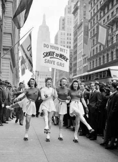 creepingirrelevance: Do Your Bit!  Skate To Work  Save Gas