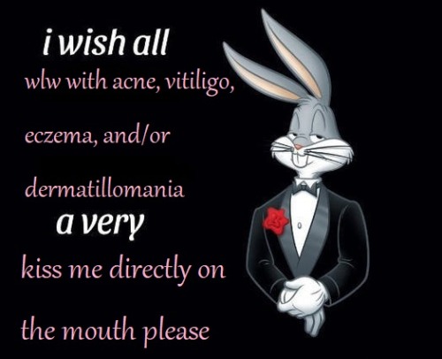 sapphicpositivity:[cc: the white text black background bugs bunny in a tuxedo meme format of &l