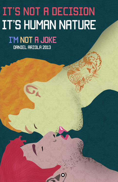 nosoytuchiste:I’m Not a Joke is a campaign spreading awareness for the LGBTI community through art a