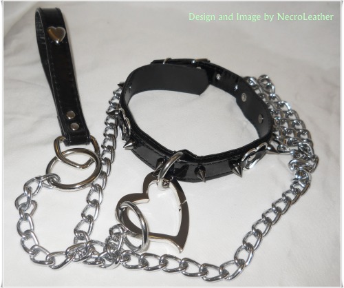 Porn photo thespikedcat:  Custom vegan PVC Kawaii Leash