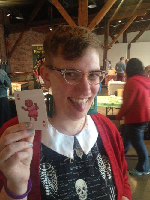 evandahm: At Vancaf I had an ADVANCE COPY of FRIENDS DECK and I took a bunch of pictures of people w