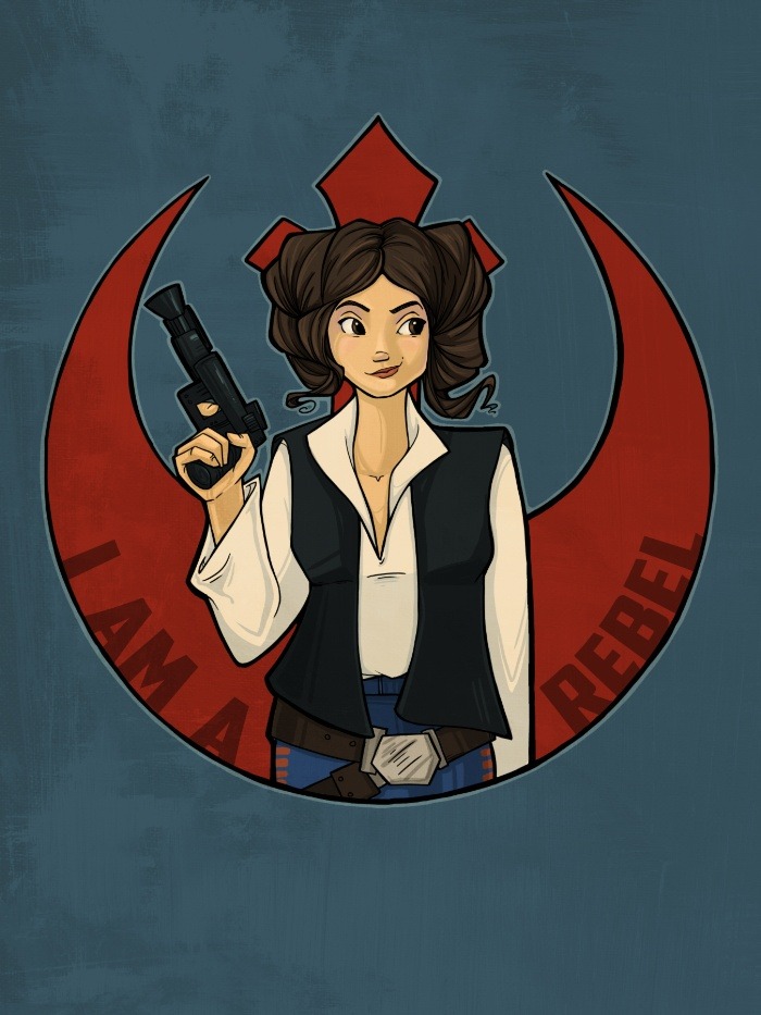 coolpops:  Princess Leia by Karen Hallion Illustrations - links for prints and