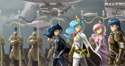 epicbroniestime:  darkponyspirit:  The Empire of Equestria by *johnjoseco  shining armor tiene mas pesho que luna XD